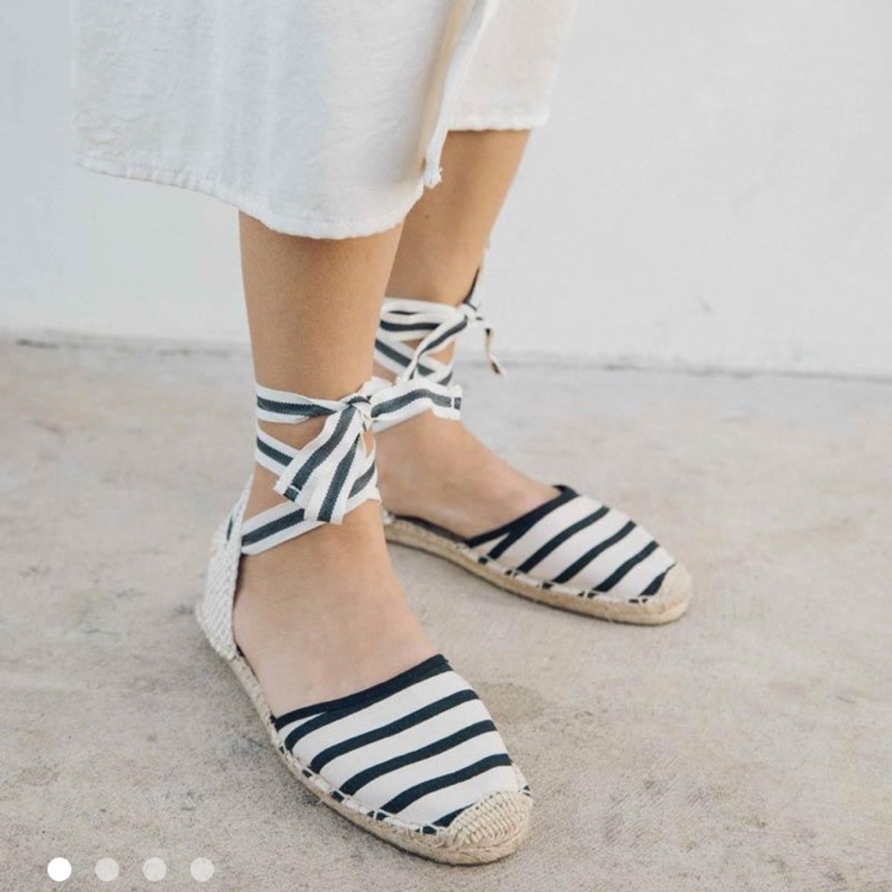 SOLUDOS classic striped espadrille